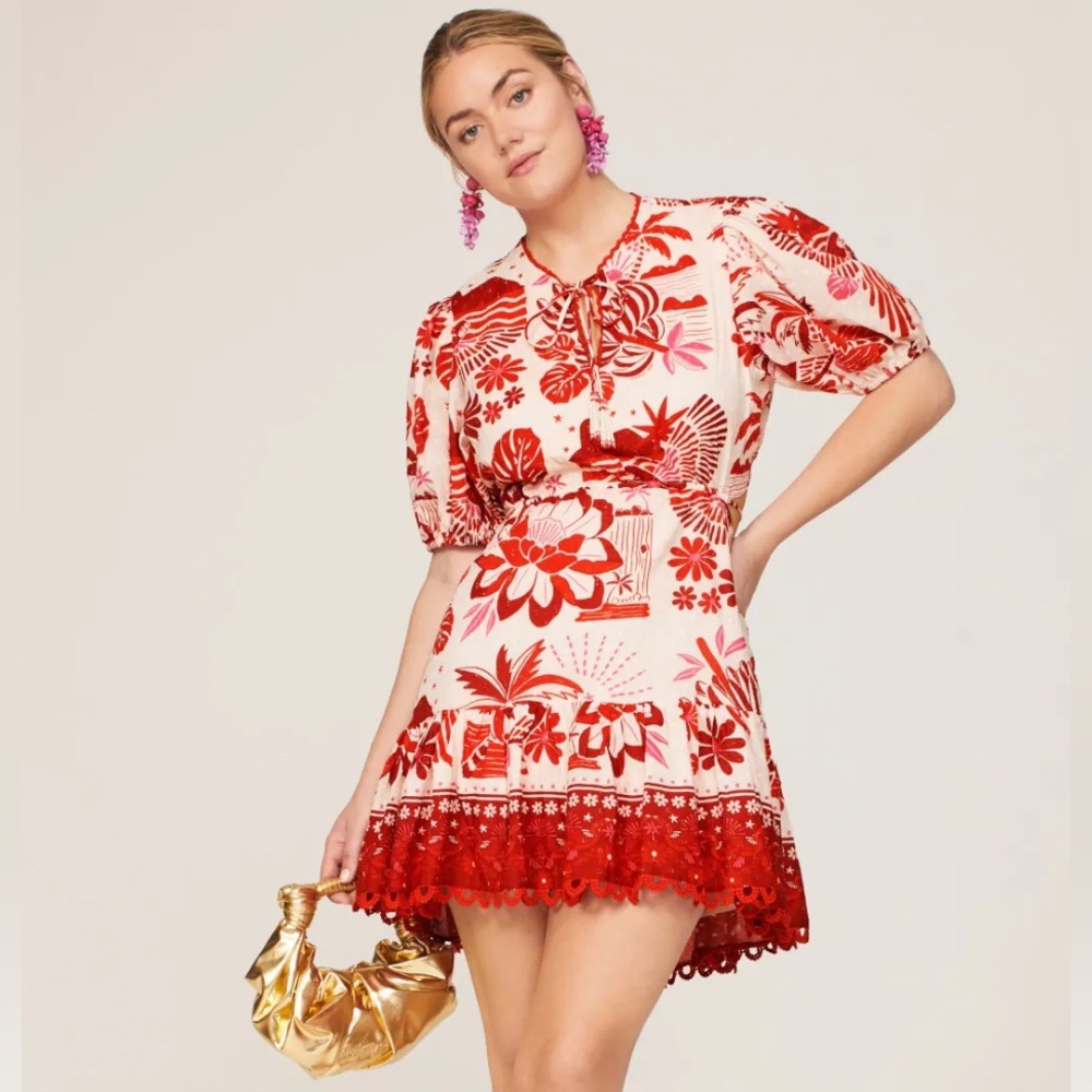 FARM Rio Rio Tiles Mini Dress